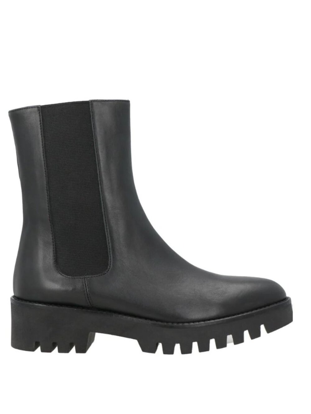 Theory Leather Black Chelsea Boots